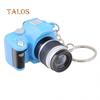 Cute Mini Digital Single Lens Reflex DSLR Camera Style LED Flash Light Keychain Suspension Trinket