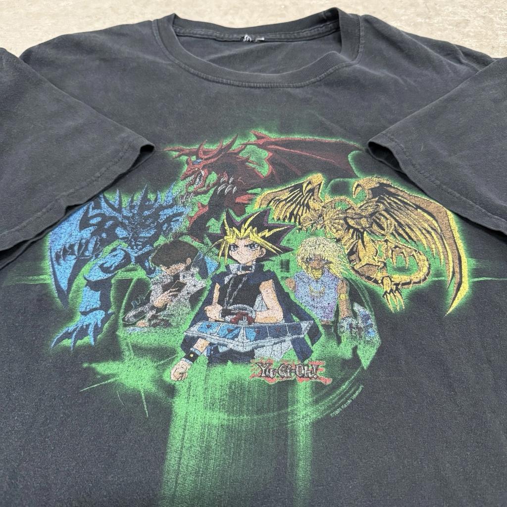 Vintage Yu-GI-Oh! T T-Shirt 1995 Anime Tee Adult Large 22x27 TCG