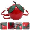 1pc Girl Crossbody Bag Simple Small Shoulder Bag Apple Shaped Coin Bag-hao