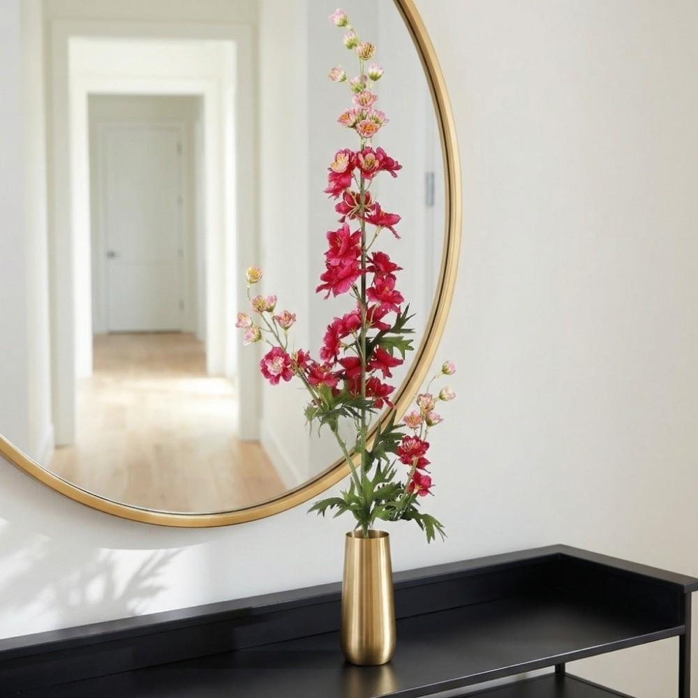 Green Leaves Artificial Larkspur Flower Real Touch Fake Flower  Teacher's Day