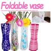Foldable PVC Folding Vase Reusable Simple Flower Vase Color Random Cartoon Flower Vase  Desktop