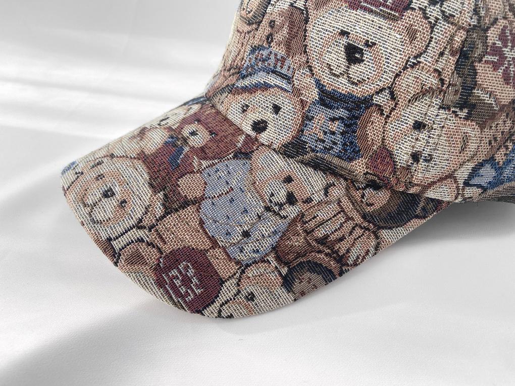 Women's Unisex Teddy Bear Ball Cap Hat Basic Cap