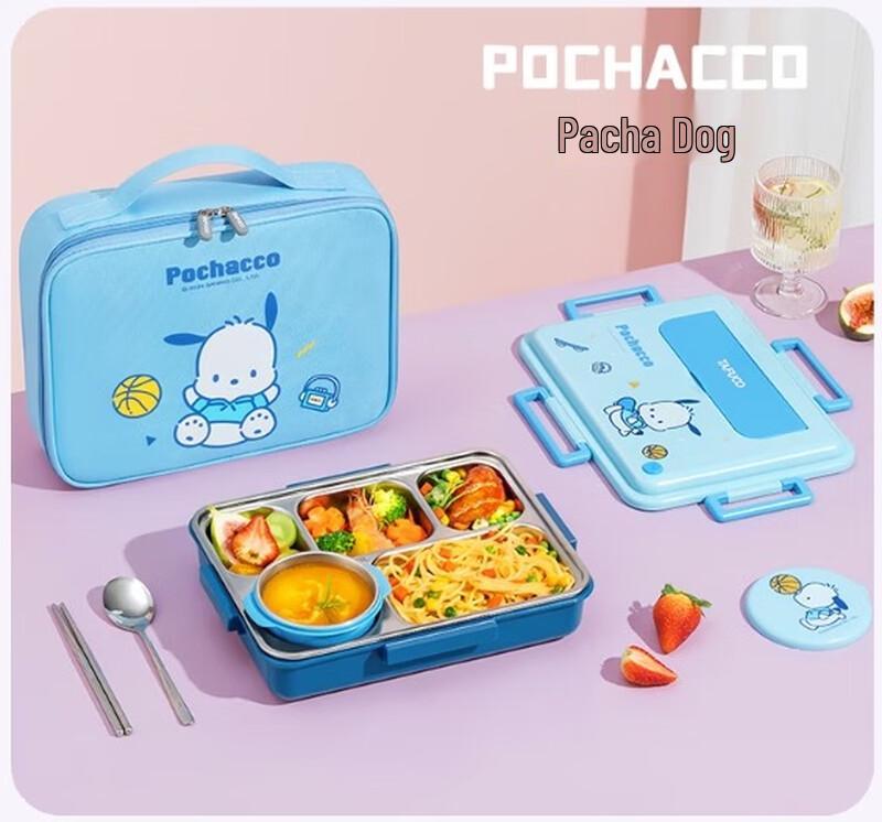 TAFUCO Sanrio Pochacco 316L Нержавеющая сталь Герметичный Ланч-бокс Бенто