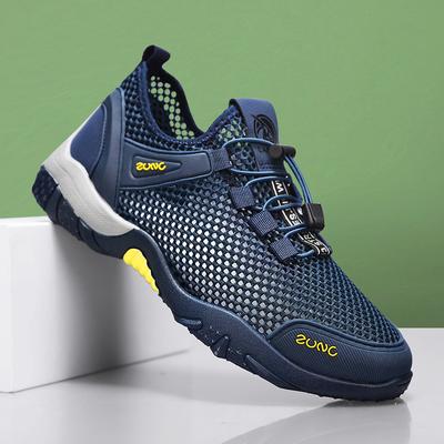 Chaussures de randonnée d'été en maille pour hommes, respirantes et antidérapantes, baskets de course à pied décontractées