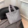 Chic Cotton Tote Bag For Women Versatile Casual Handheld And Shoulder Carrying Bag Stylish And Functional