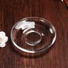 1Pcs Heat Resistant Glass Wax Catcher Tray Transparent Ruffled Edge Candle Drip Protector Reusable Candlestick Ring Holder