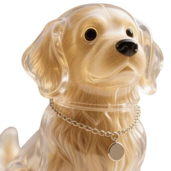 Hundehaarsammler Schlüsselanhänger Anhänger Gedenkaufbewahrungsbox Welpenhaar Aufbewahrungsanhänger Souvenir Transparente Flasche für Tierfell