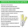 LED Microwave Light Bulbs Under Hood 40W Equivalent, E17 LED Bulb Dimmable for Range Hood, Refrigerator, 3W 360LM LED Appliance Light Bulb Over