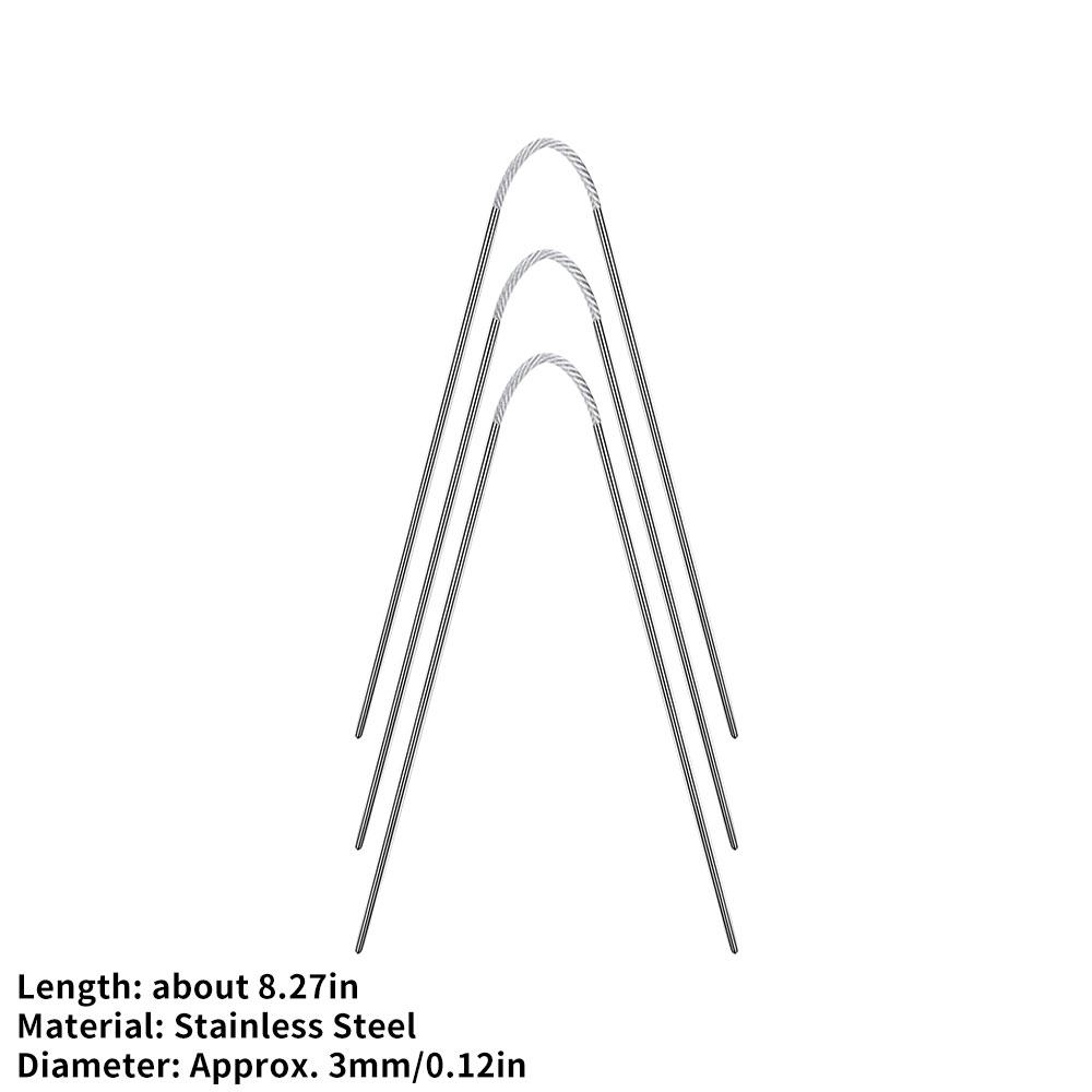 Circular Knit Needles 3Pcs Knitting Sticks Cable Circular Knitting Needles Set Knitting for Babies Sleeves Socks and Small In