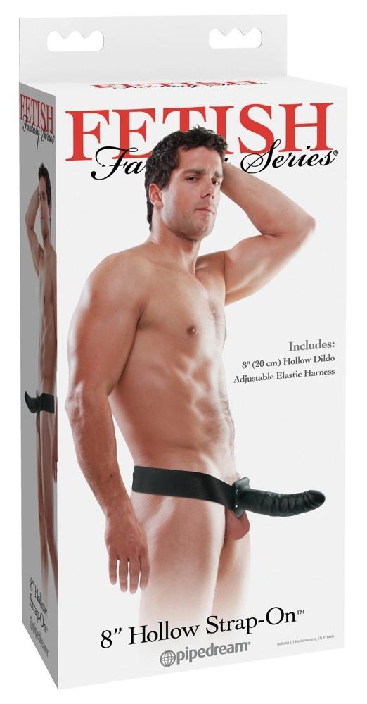 Fetish Fantasy Series - Strap-On Harness with Penis Dildo Black 20 cm