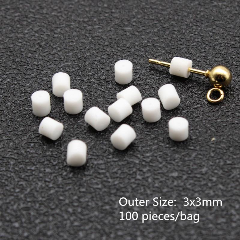 Earrings Screw Backs Anti-Pain Ear Clip Rubber Silicone Earring Back Stoppers for Stud Earrings Ear Plug Blocked Caps DIY Making