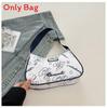 Cartoon Print Nylon Shoulder Bag With Zipper For Daily Use