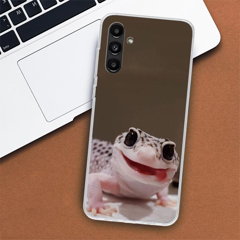 Lizards Geckos Phone Case For Samsung Galaxy A02S A12 A22 A32 A42 A52 A72 A51 A50S A71 A41 A31 A21S A70S A40 A30S A20E A10S A51