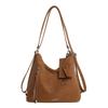 Large Capacity Double Shoulder Bag Women's New Shoulder Messenger Bag Light Luxury Niche High-end Three-purpose Tote Bag