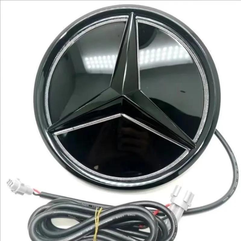 Car Grille Badge 3D  Front Emblem LED Lights  For Mercedes Benz W205 W212 W213 W204 ML W166 CLA C117 W176 W177 E  GLA GLC GLE