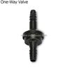 High Quality ID8 Black One-way Valve Non-return Valve Plastic One Way Valve Air Pump Vacuum Check Valve for Car 2pcs a Lot