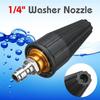 5/6 ks rychlospojek trysek na mytí aut, kovová tryska, vysokotlaká tryska pro mytí ostřikovačů 0,15–25,40 stupňů, vodní paprsek