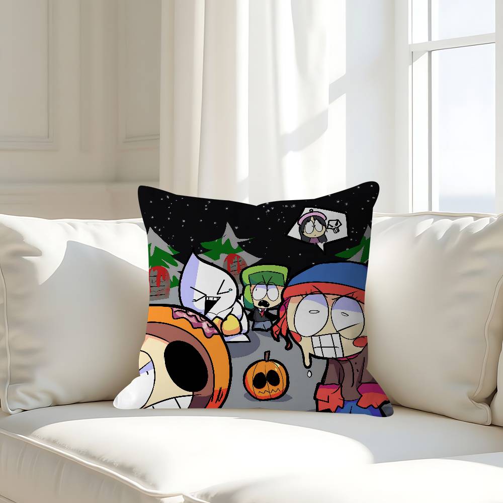 Cartoon-South ParkS Personalized Pillow Cover Kids Bedroom Wild Party Decor Pillowcase Kid Birthday Shower Gift
