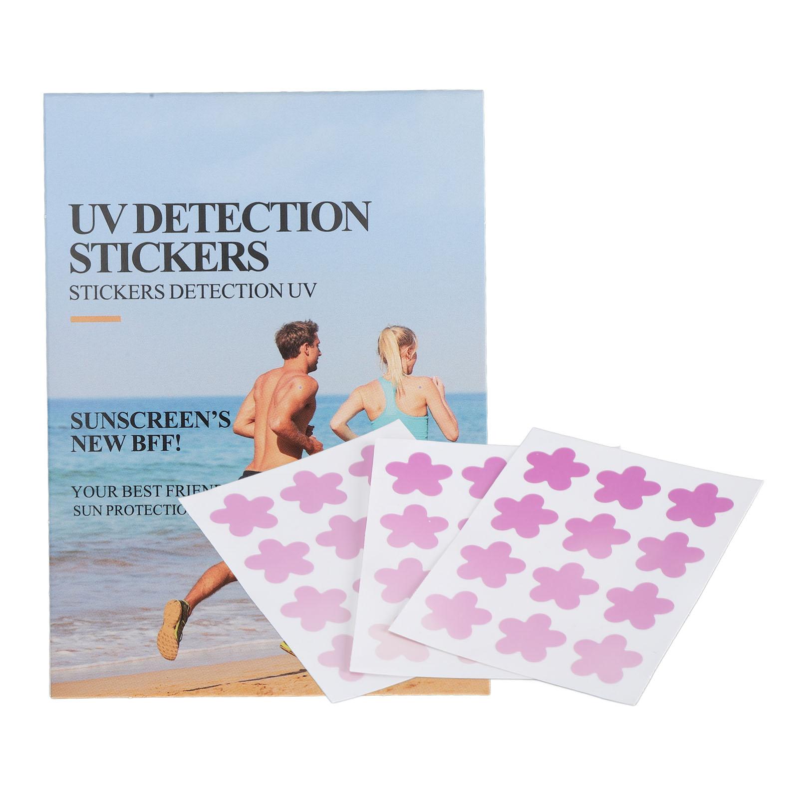 

108 шт. солнцезащитные УФ-наклейки ПВХ и меняющая цвет бумага солнечные пятна УФ-обнаружение наклейки круглые small flower