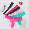 Beautiful Lace Leaves Women Sexy Transparent Lingerie Thongs G-string Underwear Panties Briefs Ladies T-back 1pcs/Lot  Sf1856