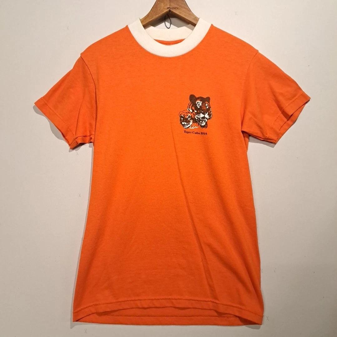 

Tiger Cubs BSA Vintage T Shirt Adult Small VTG Orange S XL
