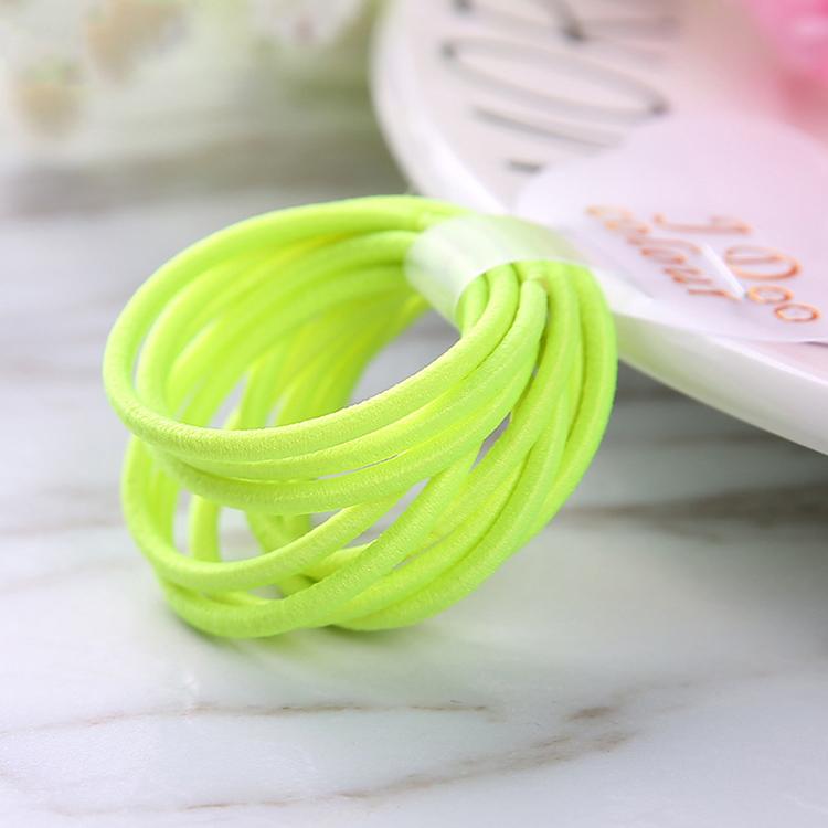 100PCS/bags  2mm Diameter 3cm  Kids Nylon Elastic Hair Bands Ponytail Holder Rope Elasticity Hair Ties for DIY Hair Accessories