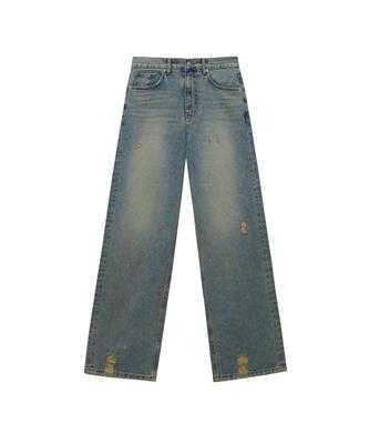 INSTANTFUNK Vintage Washed Wide Denim Pants