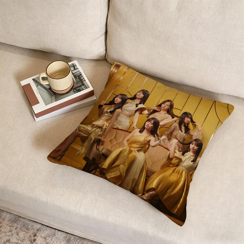 N-Nogizaka46 Cushion Cover Fabric Soft Furnishing,Pillowcase, Cushion Cover, Sofa Pillow, Home Decoration