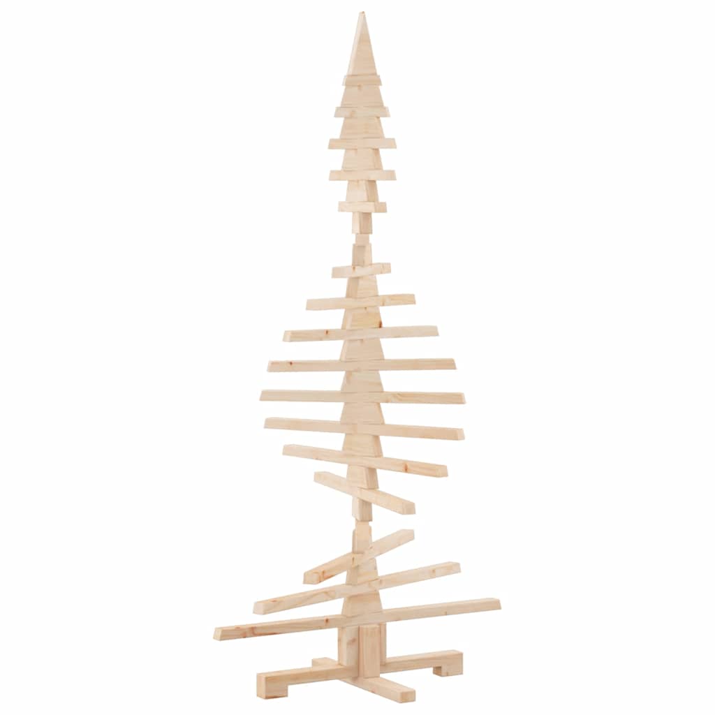 Vidaxl Drewniana Choinka Do Udekorowania, 150 Cm, Lite Drewno Sosnowe