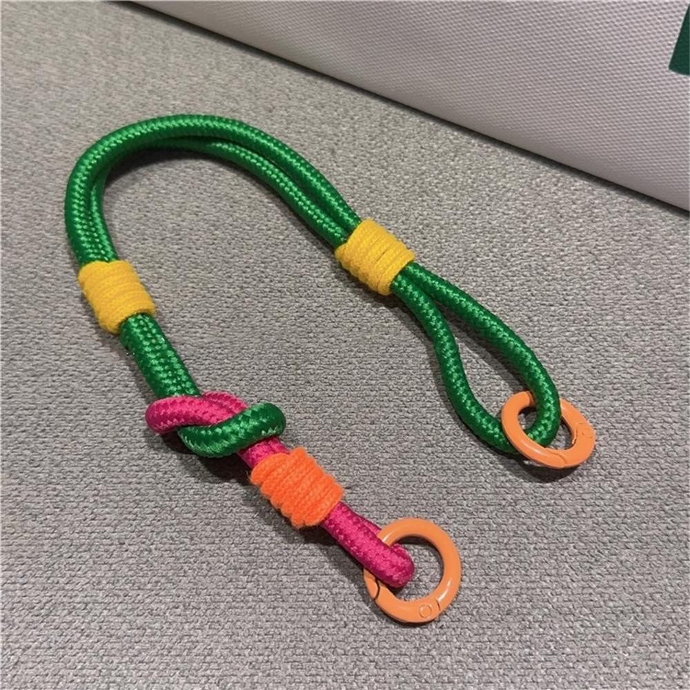 Korean Cute Colorful Mobile Phone Portable Anti-loss Lovely Knot Hand Bracelet For iPhone 16 Pro Max Samsung Flip 6 Coloed Rope