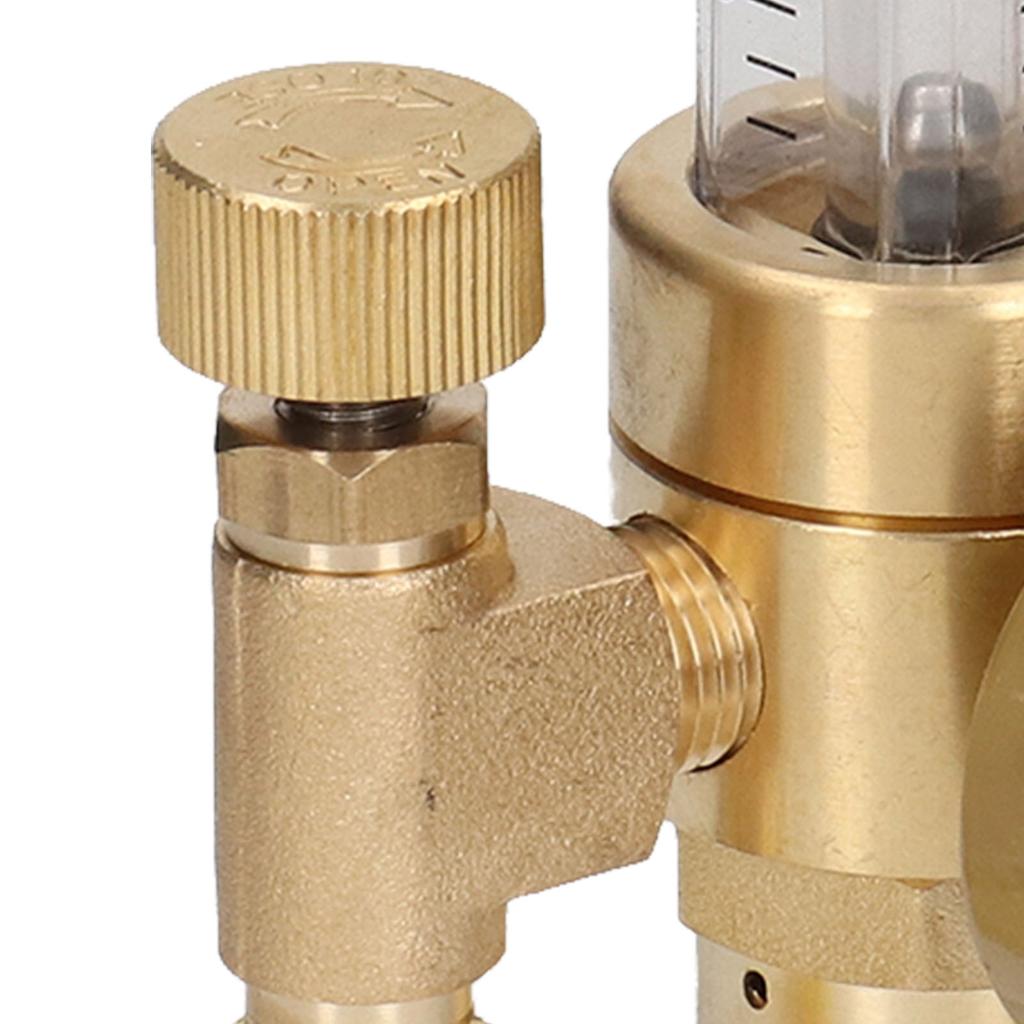 Argon Pressure Regulator Flow Meter Welding Gas CO2 Regulator Gauge Weld Flowmeter