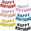 Gold Blau Happy Birthday Luftballon 16 Zoll Folienbuchstaben Geburtstags Schild Banner Wimpelkette für Mädchen Jungen Kinder Erwachsene Geburtstagsdekoration