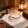 Middle Gold Coin Chain Tassel Hairband For Women Fashion Accessories