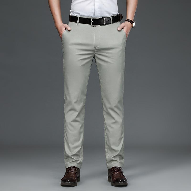 

2024 Весна/Лето Новые Тонкие Модальные Повседневные Брюки Прямые Свободные Брюки Вестерн Брюки 40 светло-зеленый