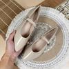 Fashion Flat Shoes for Women Spring and Autumn Shallow 2025 New Patent Leather Women's Shoes Pointed Mary Jane Retro Plus Size Flat Shoe