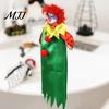 Layered Halloween Atmosphere Props Decoration, Scary Hanging Clown Pendant with Satin Cloak, Hand-sewn Horror Party Decorations Jester Plush Ornament