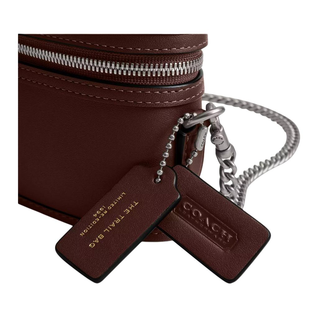 Coach Trail 15 Zipper Closure Glove Tanned Leather Mini Handbag Women handbag Maple CCY84-LHMPL