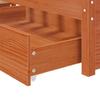 Bed Frame 2 pcs. Wax Brown 140 x 190 cm Solid Wood Pine