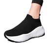 Spring and Autumn fly-woven socks shoes thick-soled large-size sports shoes shock-absorbing running shoes