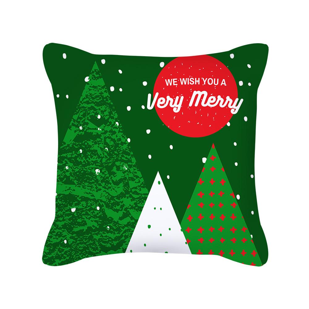 New Nordic Ins Cartoon Christmas Pillow Cover Holiday Gift Square Cushion Cover