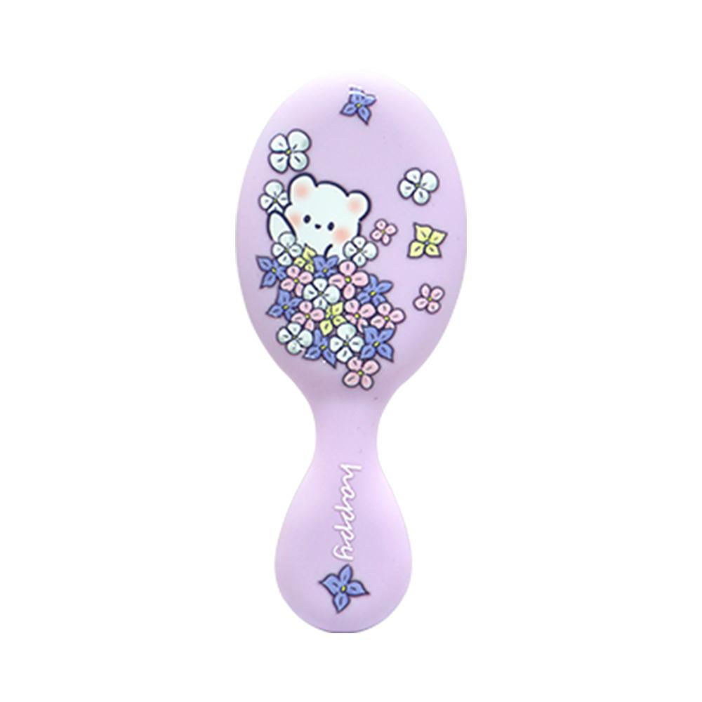 Children Cartoon Massager Paddle Cushion Hair Brush Cartoon Comb Anti-detangle Comb Children's Cute Hairdressing Smooth Comb