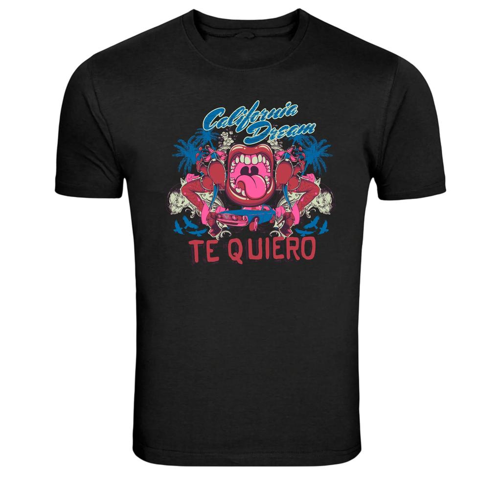 California Dream Te Quiero Retro Pop Art Graphic T-Shirt