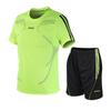 Conjunto Esportivo Masculino de Verão para Basquete Conjunto de Duas Peças Roupas Respiráveis de Secagem Rápida Camiseta de Corrida com Manga Curta e Shorts de Fitness