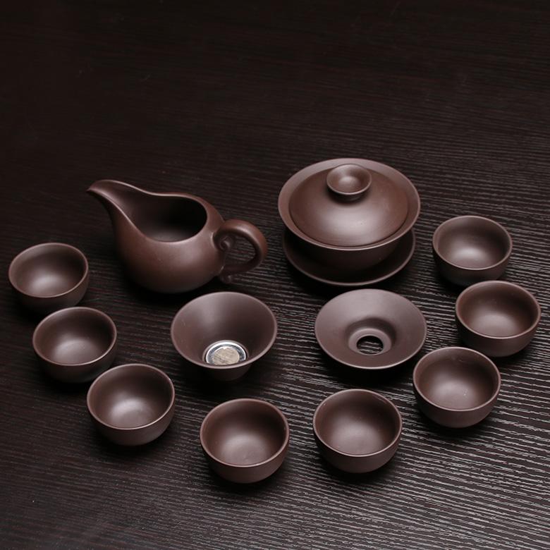 Chinese Dragon Kung Fu Tea Sets,Genuine Yixing Purple Clay Teapot,Zisha Teacups,Pure manual,Tea Service High Quality Tea Set