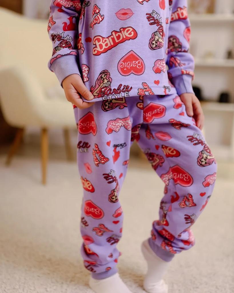 Girls’ Cotton Pajama Set – Long Sleeve Top & Pants, Gentle On Skin, Demi-season, 6076-024-7 HC