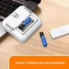 3 Alarm Clock With Temperature Humidity Monitor Backlight Snooze Foldable Design Portable LCD Display For Home Office