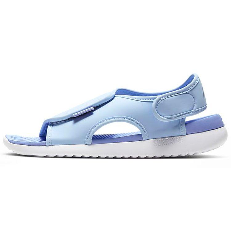 Nike Sunray Adjust 5 V2 Slip Resistant Children's Sandals White Blue Kids' DB9562-402