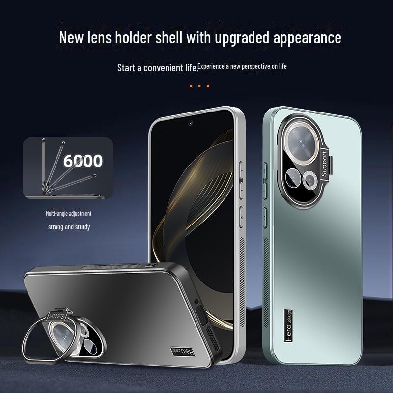 Huawei Nova13/Nova13Pro/Nova12Pro Kryt objektivu s plným pokrytím a pouzdro proti pádu se stojánkem