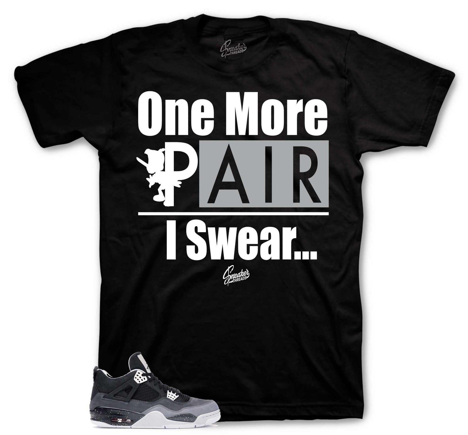 Shirts To Match Retro 4 Fear AJ4 - One More Pair Sneaker Tees S