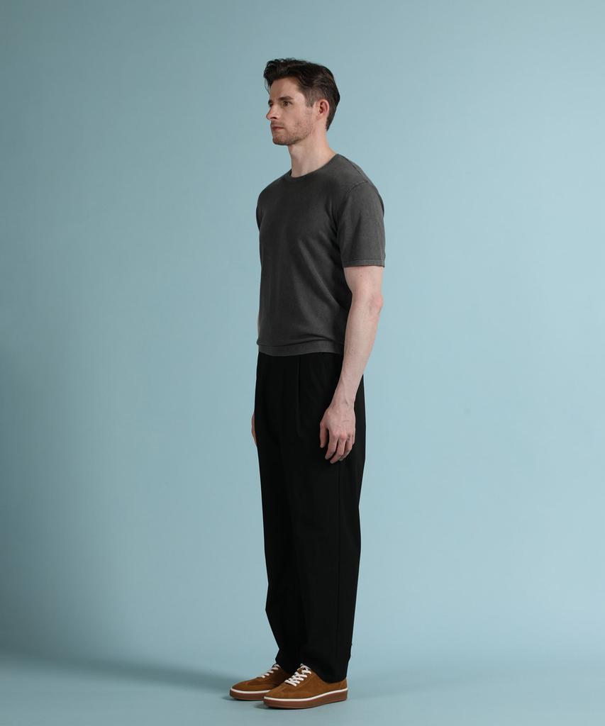 PANICALE Charcoal Vintage Washed Round Knit (Type B)